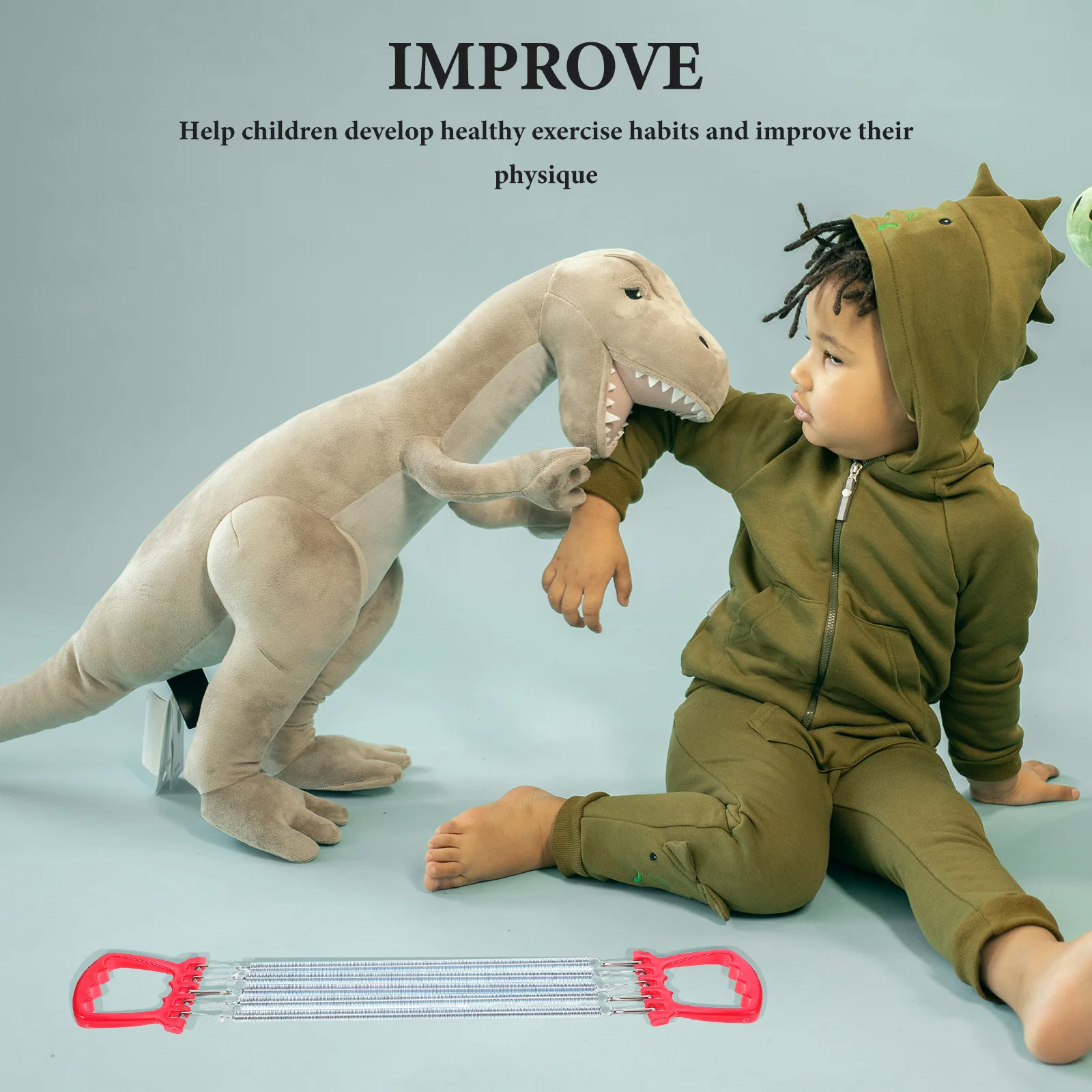 

Spring Based Fitness Exerciser for Kids Arm and Chest Muscle Development Resistance Training Tool for Healthy Exercise Routines