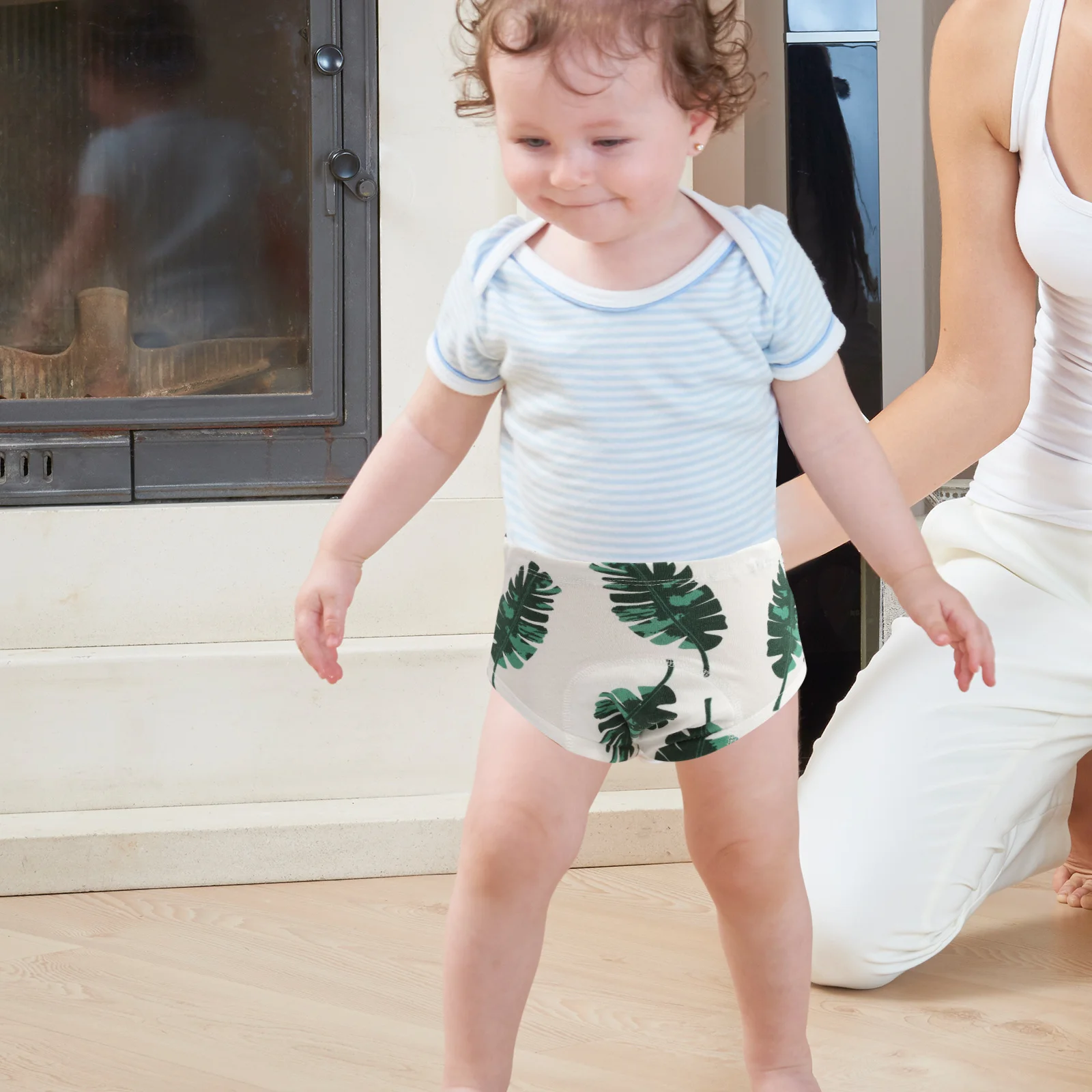 

2Pcs Baby Training Pants Cotton Padded Breathable Toddler Underwear Potty Training Reusable Diaper Boys Girls Absorbent Diapers