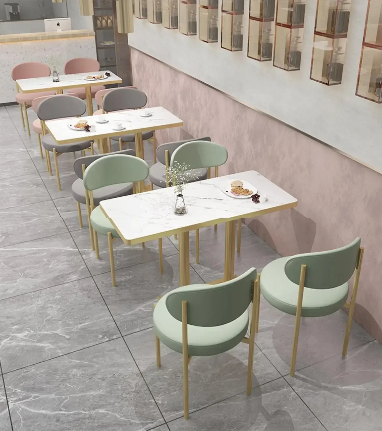 Personalizar cabinas cafetería restaurante asientos muebles PU cabina de cuero marco de metal sofá banco asiento