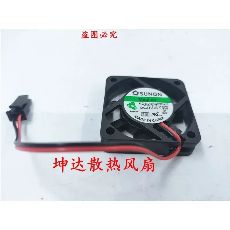 New Original Built-in KDE2404PFVX 24V 1.9W 4010 2-Wire Silent Inverter Fan for Electronic Devices