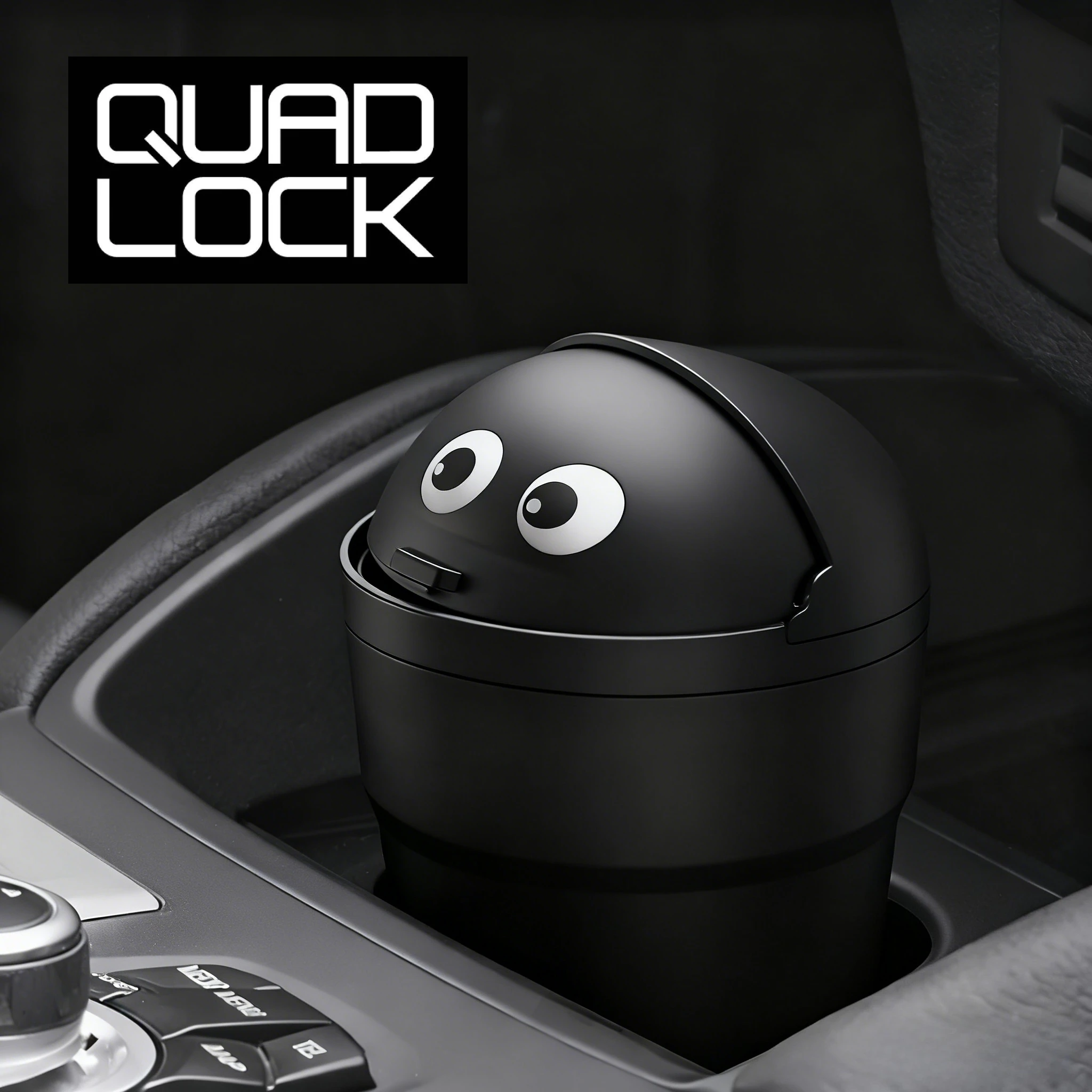 

Универсальный автомобильный мусорный бак, автоматический органайзер, ящик для хранения с поворотной крышкой, милый мини-автомобильный герметичный мусорный бак для автомобиля