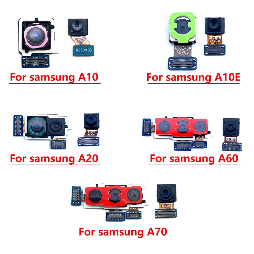 NEW Tested Back Big Main Camera and Front Small Camera Module Flex Cable For Samsung A30 A40 A50 A60 A70 A80 A10 A10E A20