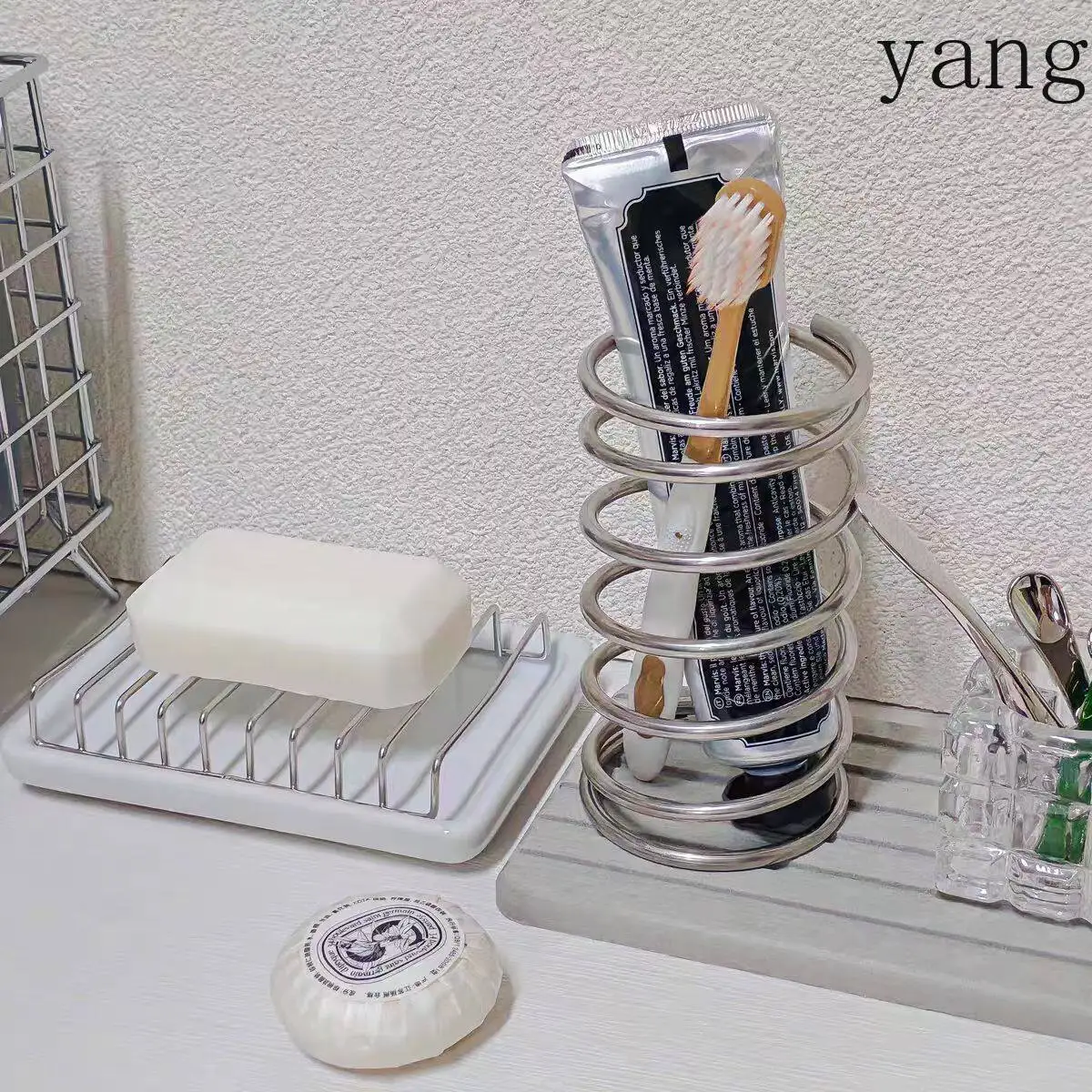 CX Simple Toothbrush Holder Makeup Brush Storage Holder Pen Holder Comb Shelf