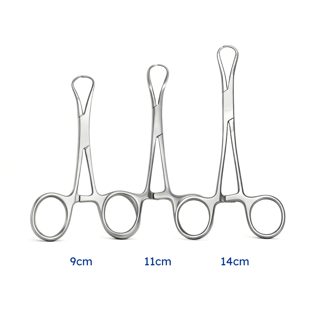 GISTAR Dental Surgical Tweezers Towel Forceps for Clamp Cloth Towel Orthopedics Instruments Tool Stainless Steel 9/11/14cm