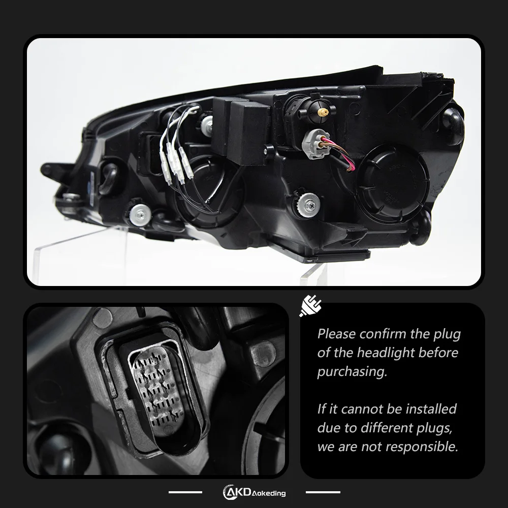 AKD Car Styling for VW Golf 7 MK7 LED Headlight 2013-2016 Golf7 DRL Dynamic Signal Head Lamp Projector Automotive Accessories