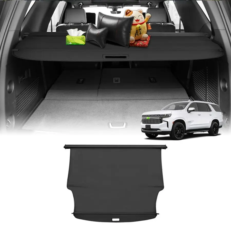 

Cargo Cover for 20212023 Chevrolet Tahoe Suburban Cadillac Escalade GMC Yukon Yukon XL Accessories Trunk Cover Retractable Trunk