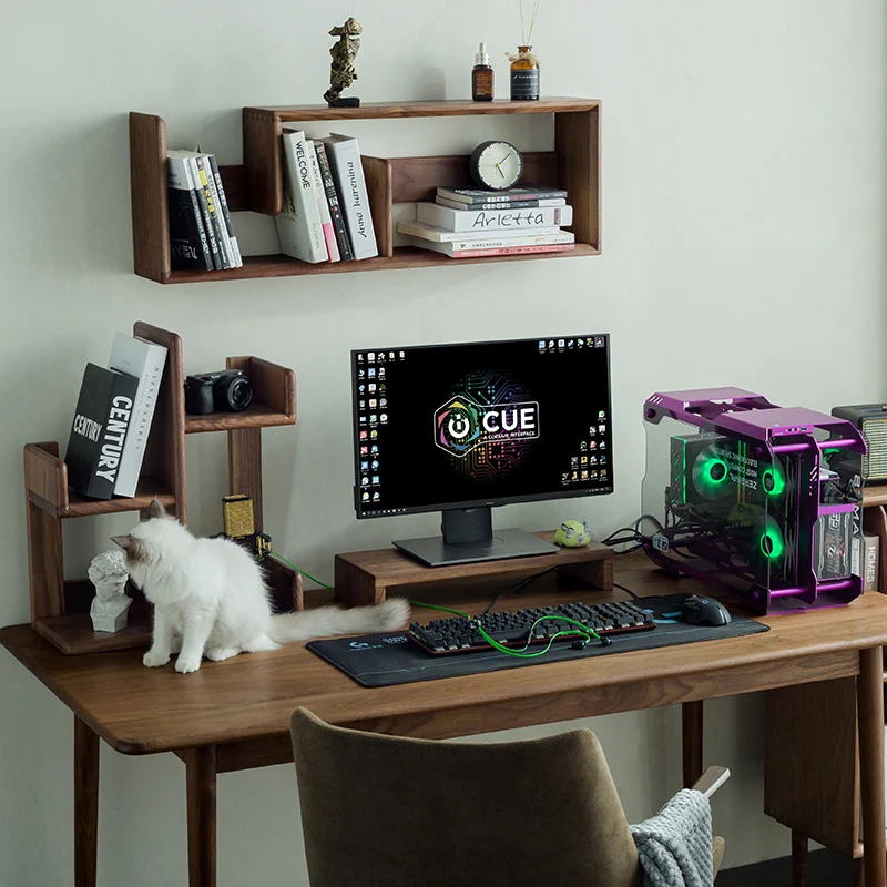 

Wall-mounted shelf Nordic cherry wood solid wood wine rack Wall-mounted bookshelf Living room Kitchen decorative wall hanging