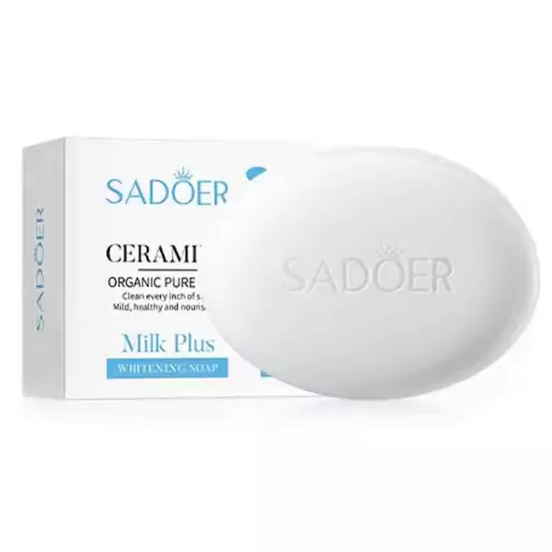 

SADOER молочное мыло для лица, пенка для мытья лица, очищающее средство для тела, универсальное увлажняющее осветляющее мыло для лица ручной работы, уход за кожей