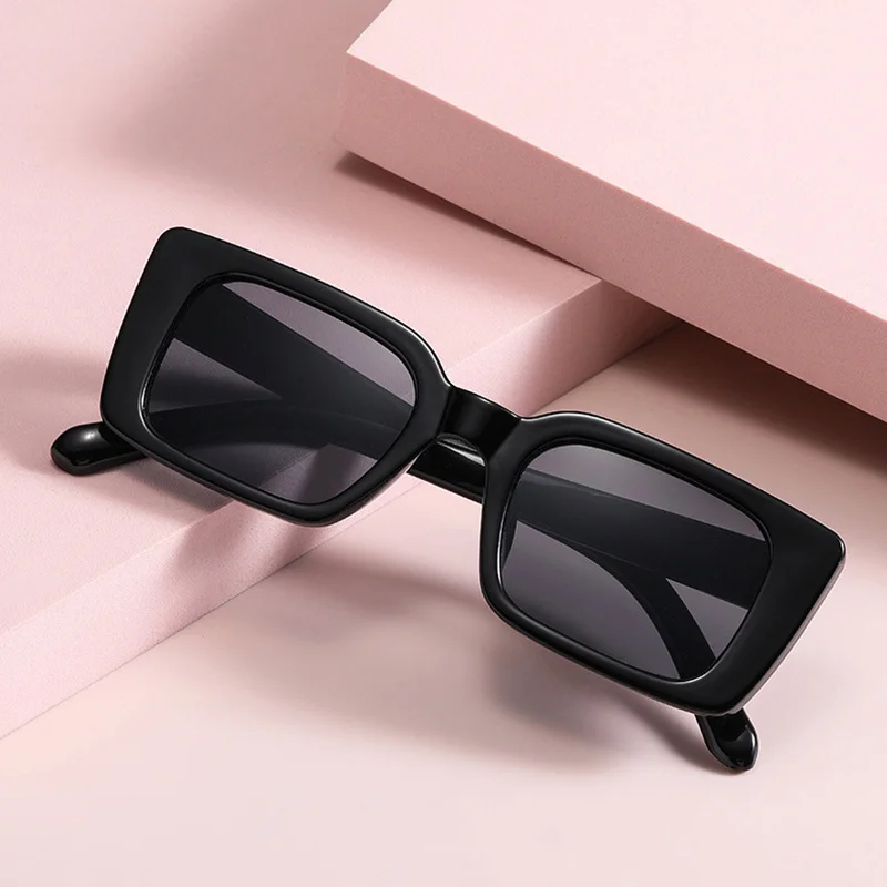 Small Rectangle Sunglasses Women Fashion Square Narrow Frame Vintage Brand Sun Glasses Men Shades Retro Tea Oculos Accessories