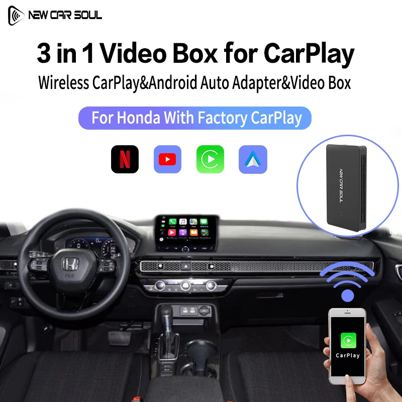 IN BLUK CarPlay Mini Ai TV Box Andoroid 11 Wireless CarPlay Android Auto For Renault Audi Mazda Toyota Netflix YouTube