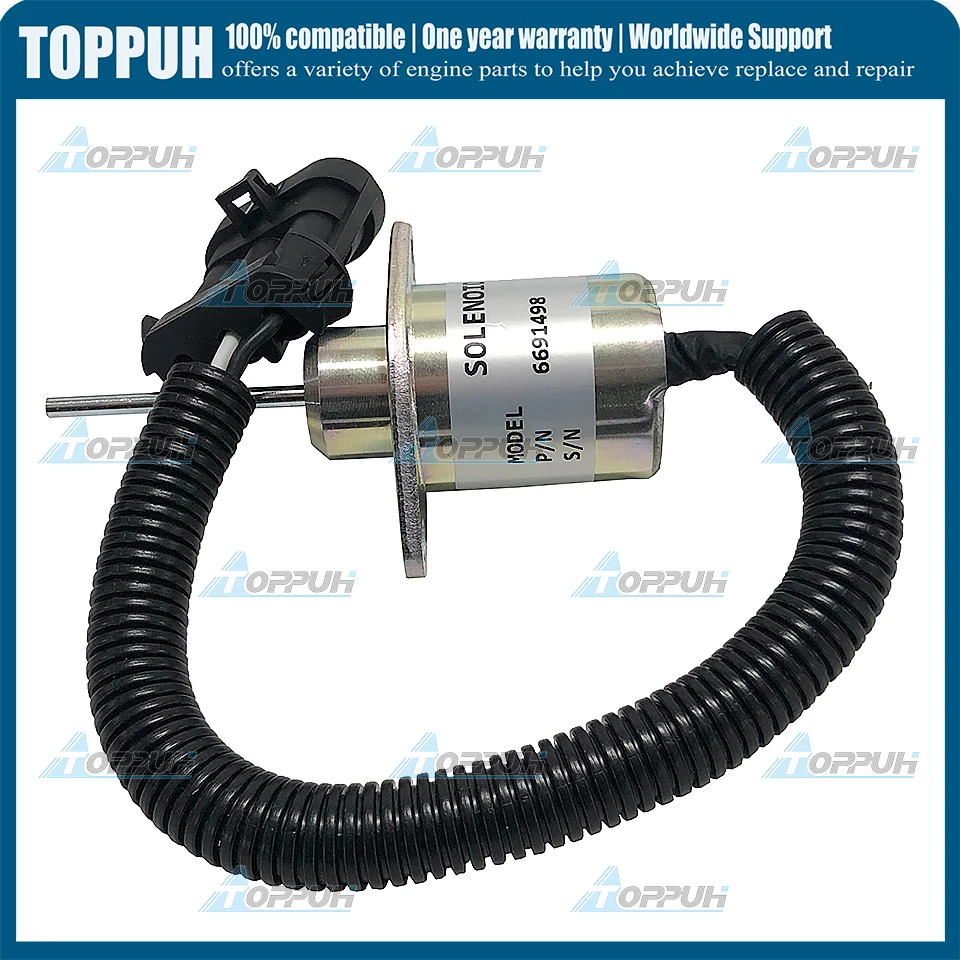 

12V 6691498 Электромагнит отключения подачи топлива 1G925-60011 для Bobcat E32 E35 E42 E45 E50 E55 337 341