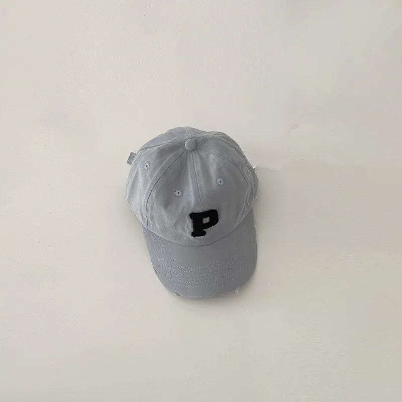 Letter P A R I S Embroidered Baseball Caps For Boys Girls Autumn Outdoor Adjustable Casual Hats Sunscreen Hat