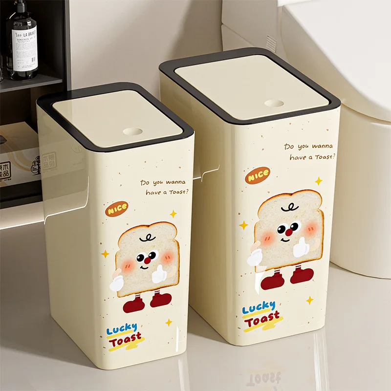 

Корзина для мусора в ванной комнате с плоской или круглой крышкой, прямоугольное мусорное ведро, туалет, гостиная, кухня, спальня, пресс, пластиковый мусорный бак