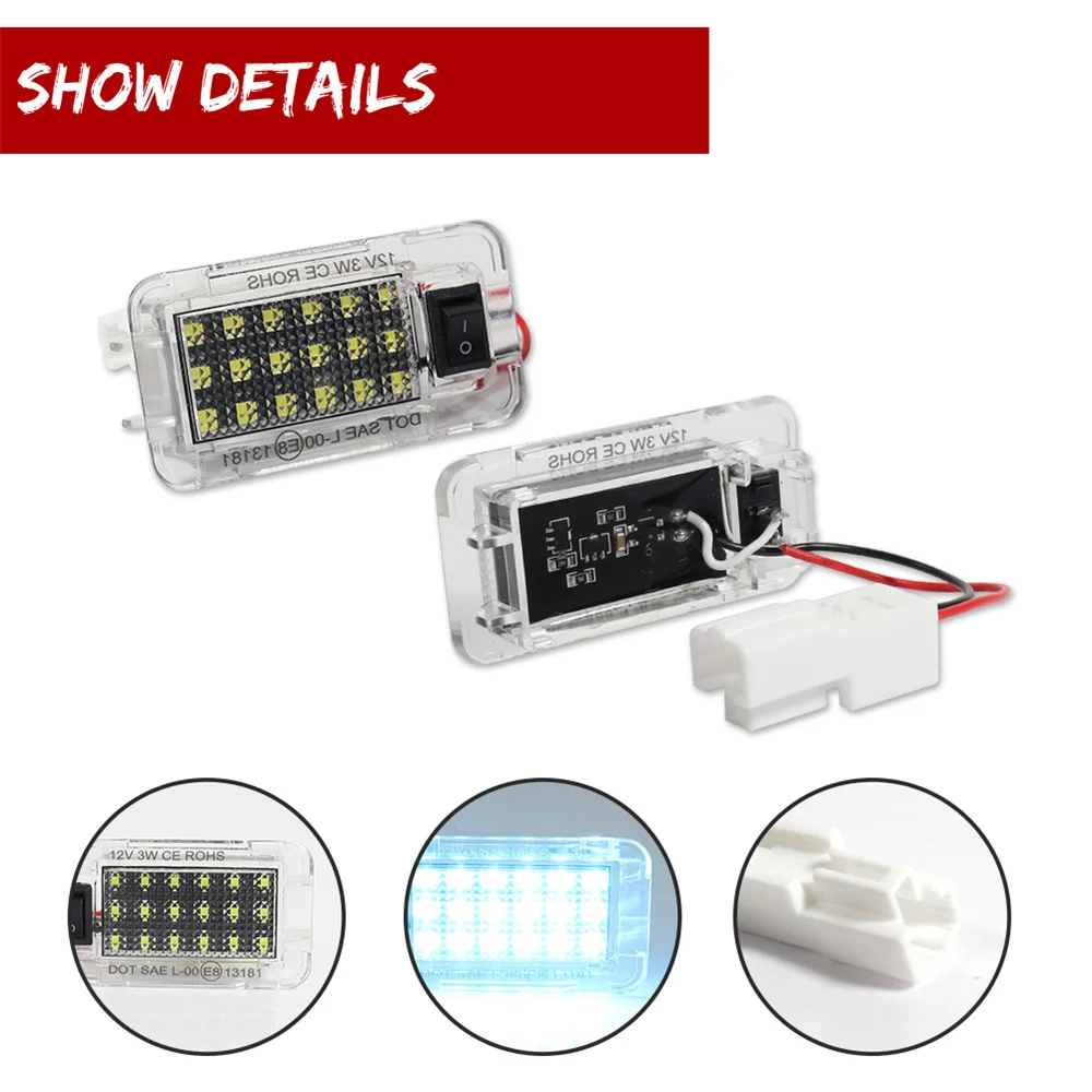 1PC White LED Luggage Compartment Light Trunk Cargo Area Light Trunk  For Toyota RAV4 MK5 Scion XB TC Highlander Prius Venza 12V
