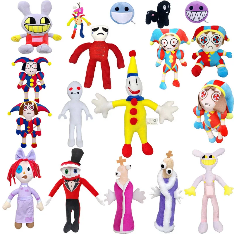 

The Amazing Digital Circus Plush Toy Game Gangle Zooble Caine Jax Ponmi Pomny Clown Hare Jackson Stuffed Animal Soft Doll Gifts