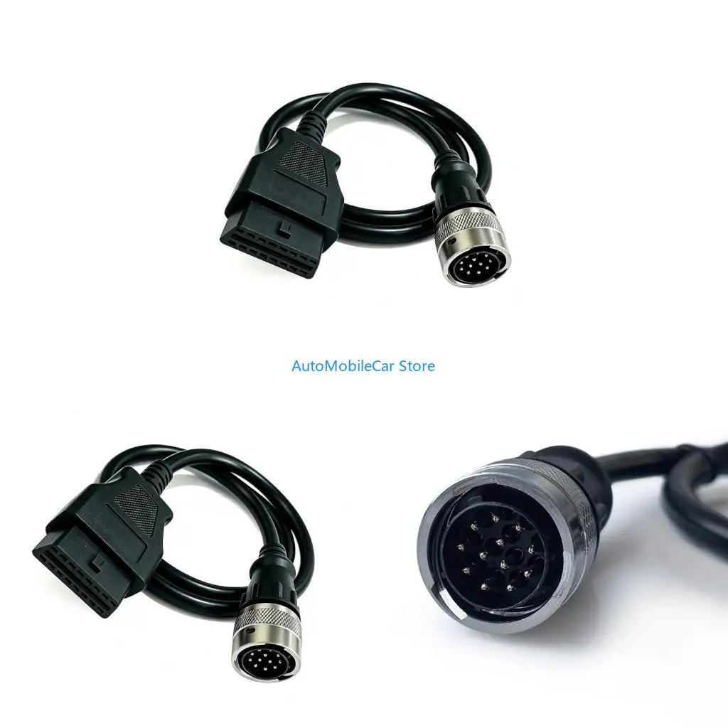 G8TE Diagnostic Cable with Molded Strain Relief 24V 12 Pin for Shop Tasks Metal & PVC