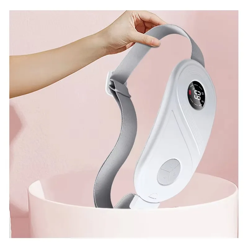 Menstrual heating pad Abdominal massager Warm uterine belt Pain relief Spasm period Waist vibration massager