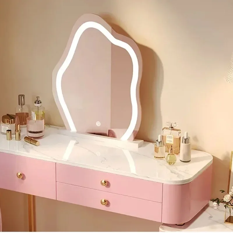 الأميرة فتاة منضدة الزينة الغرور المنظم الفاخرة الشمال خلع الملابس الجدول مصباح ليد مجوهرات ميسا دي Maquillaje الأثاث العصري