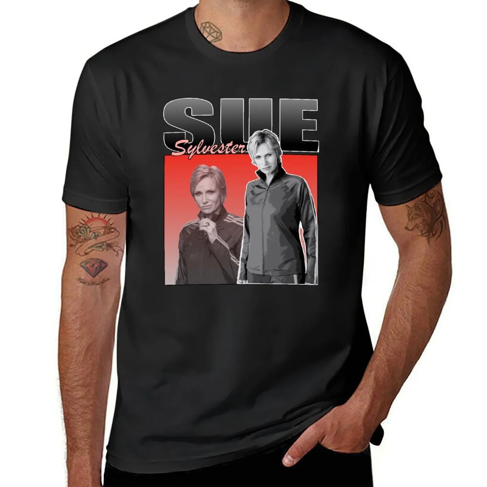 

Sue Sylvester Glee TV Show Retro Vintage Design T-Shirt plus sizes customs tops funnys plain t shirts men