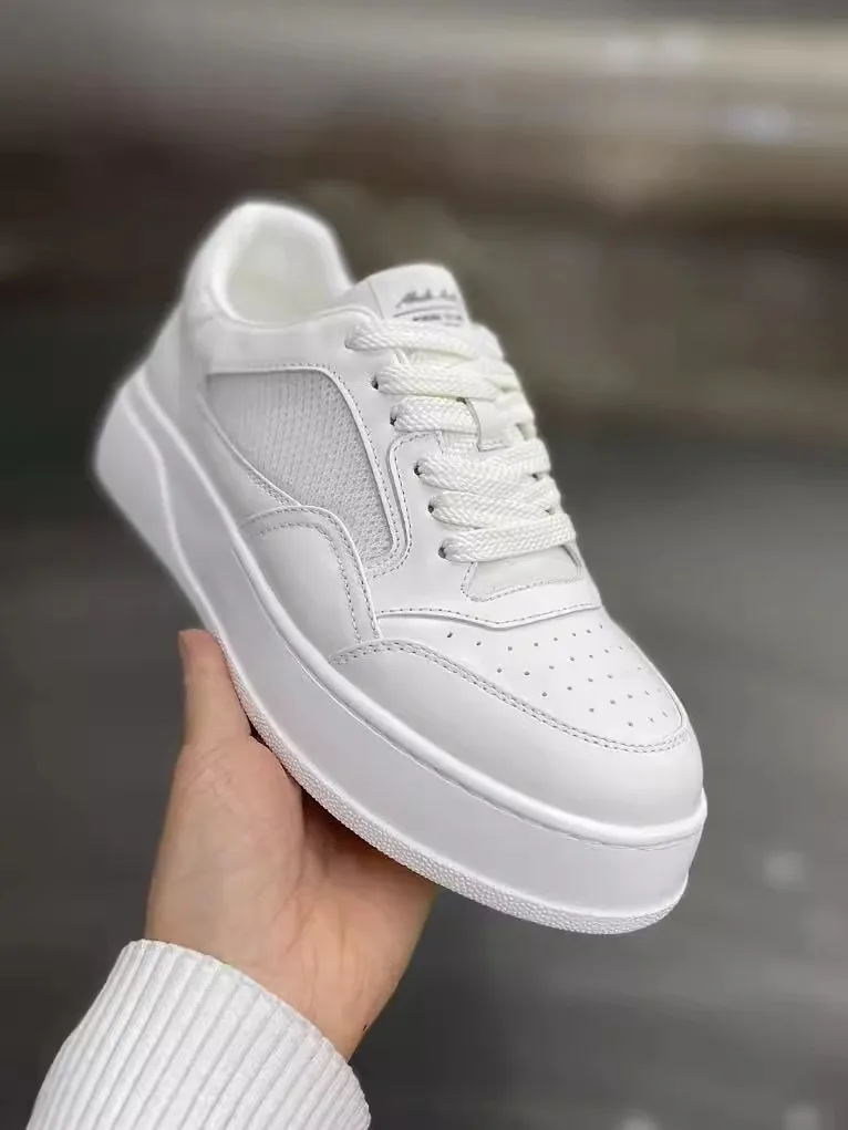 

New 2403A1 Men's Casual Leather Shoes Comfortable Fashionable All-Match High-End Style Flat Heel round Toe Rubber Outsole