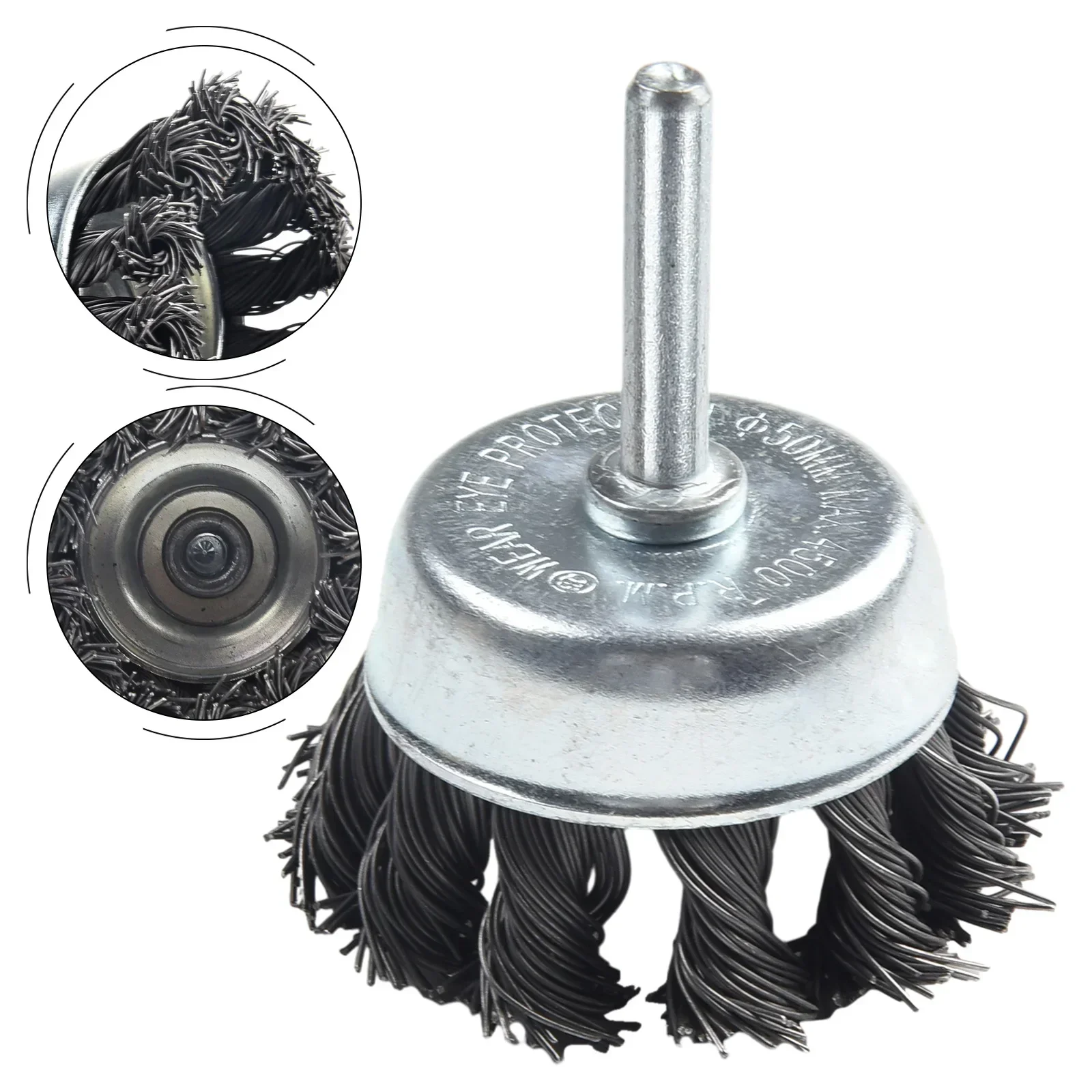 Wire Wheel Joint Knotted Cup Wire Brush Rotary Crimp Cup For Drill Angle Grinder For Die Grinder Metal Rust Removal Polishing