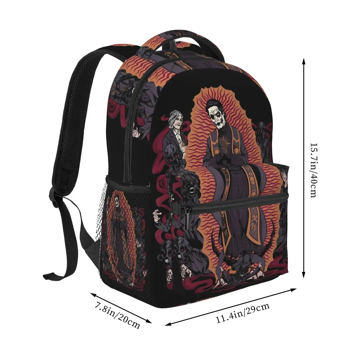 Ghost Band Metal Rock Music Backpack Hot Sale Daypack Large Capacity Children BookBag School Bag Shoulder Bags for Men Women