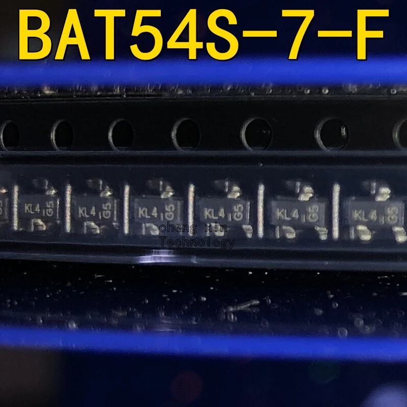 BAT54S-7-F 10PCS 50PCS 200PCS New and Original silkscreen:KL4 MARKING Schottky diode 1 pair tandem BAT54S-7 BAT54S