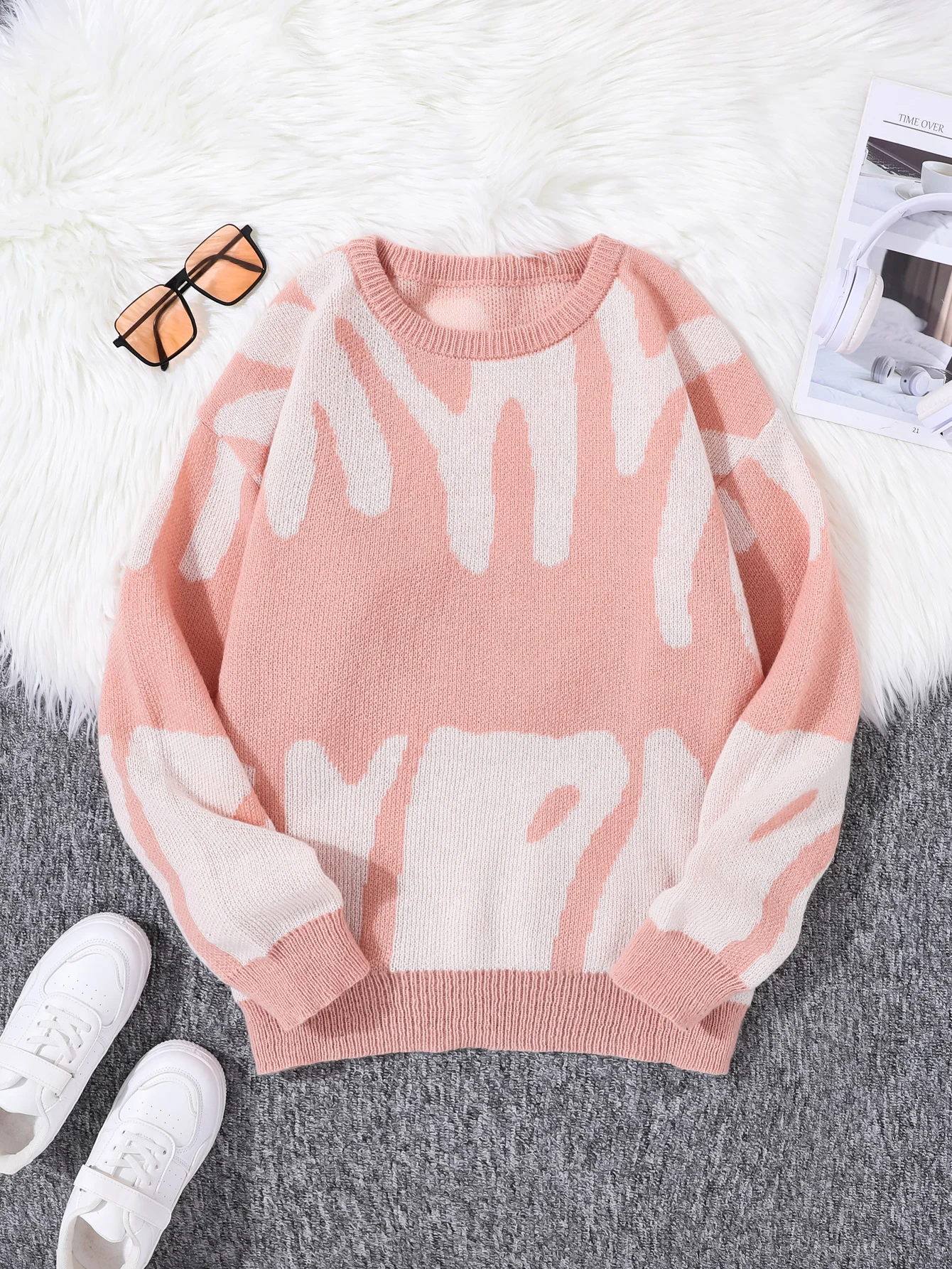 NONE Men's Jacquard Knit Pullover 3