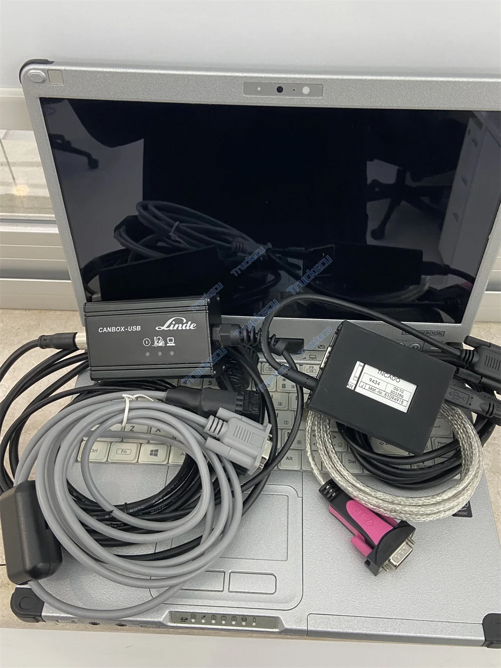Complete Forklift Truck Diagnostic Kit JUDIT4 Incado Box For Jungheinrich Linde Canbox Doctor Diagnostic Tool With CF C2 Laptop