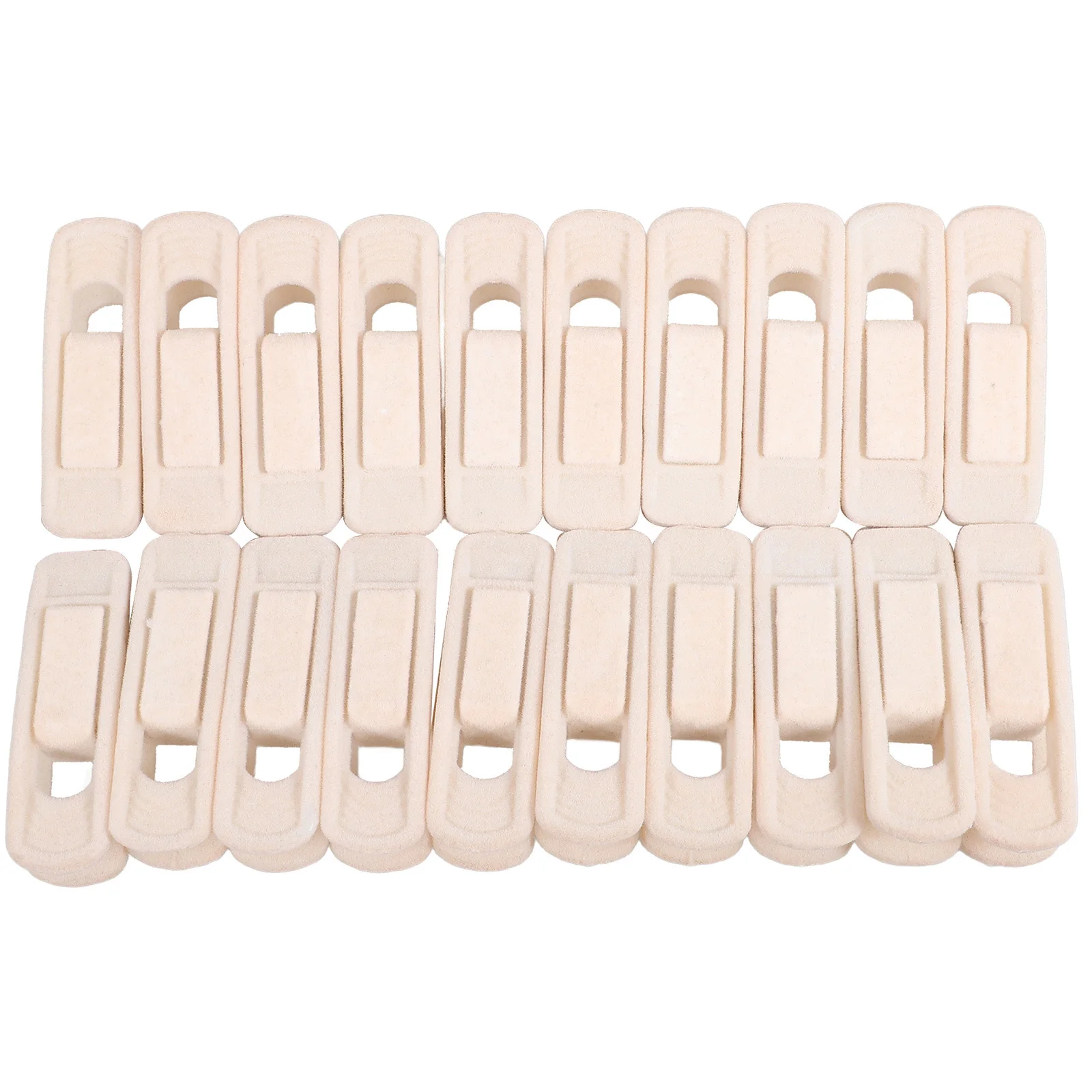 

20pcs Velvet Hanger Clips Skirt Pants Clothes ganizer Closet Drying Laundry Line No Mark Seamless Design Clothing for Velour
