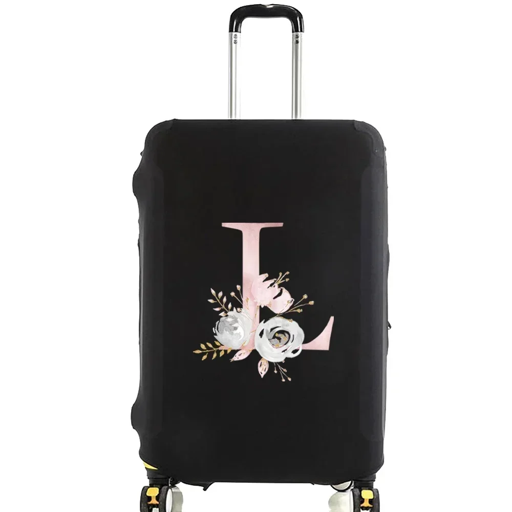 

Pink Flower Series Thick Elastic Luggage Protective Cover Dust Cover Anti-Scratch Suitcase Covers Zipper Suit for 18-32 Inch Bag