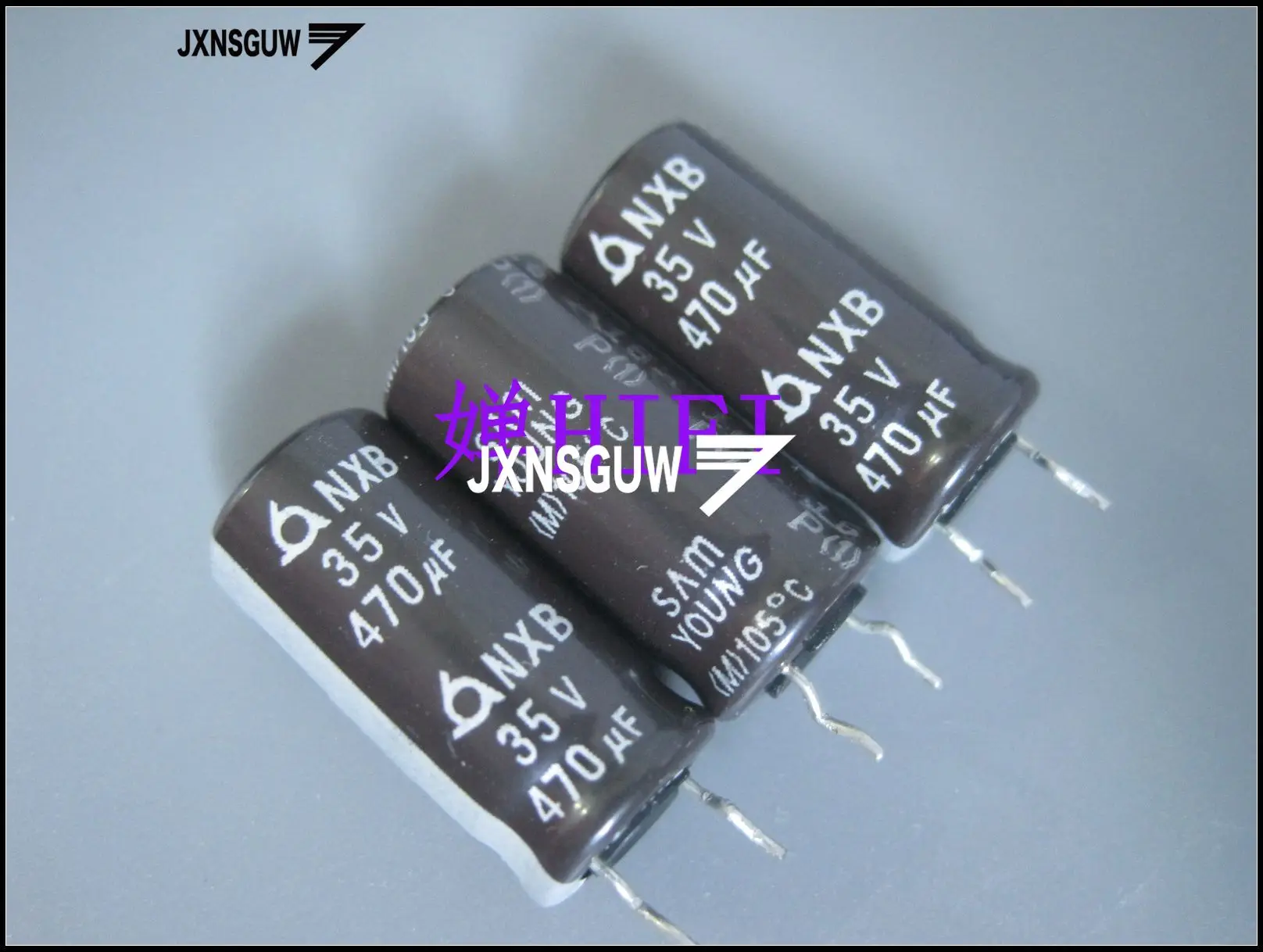 20PCS Original SAMYOUNG NXB 35V470UF 10X20MM Brown Aluminum electrolytic capacitors 470uF/35v 105 degrees 470UF 35V