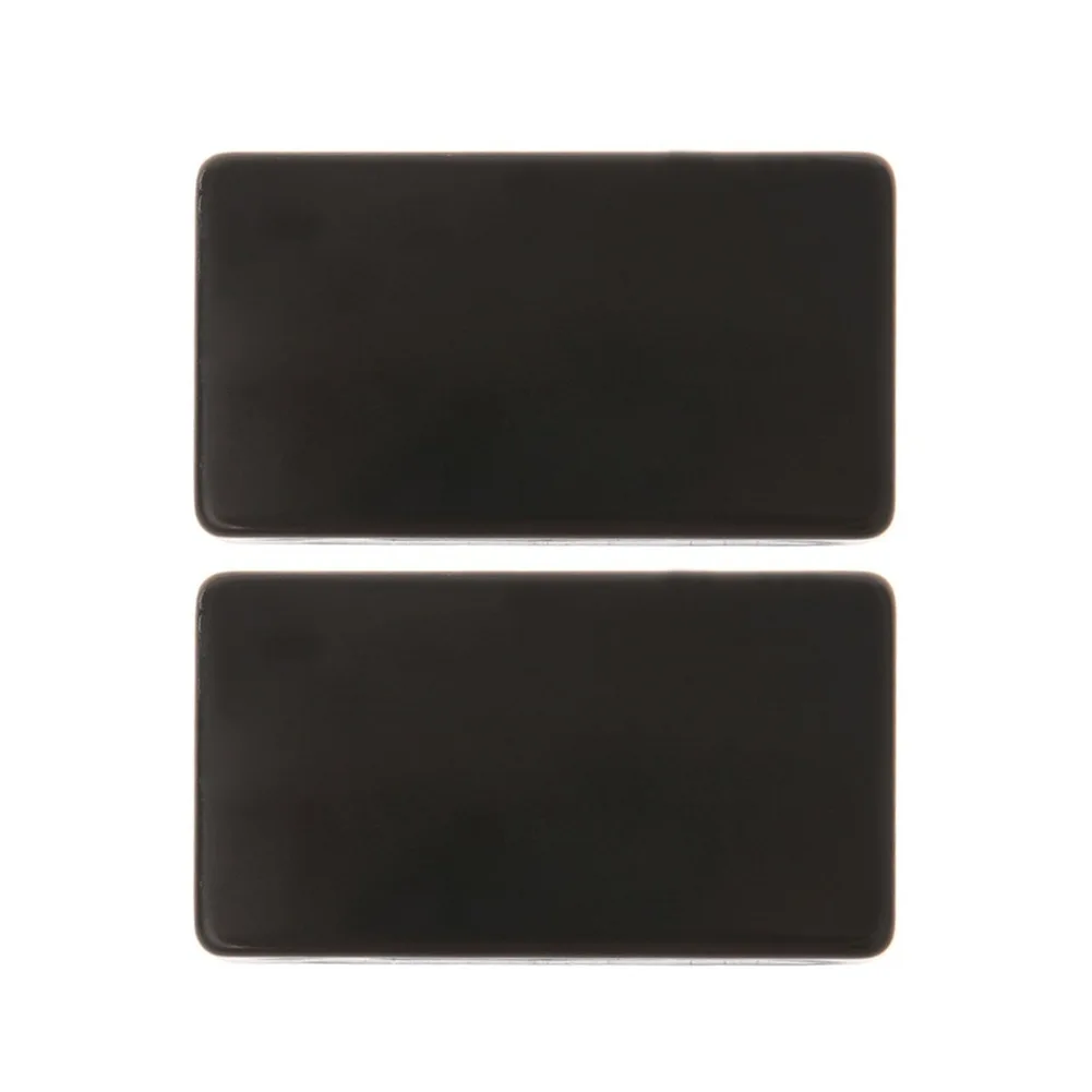 Nickel Pickup Covers 2 pcs for Humbucker Style Guitar Pickups Compatible with Neck and Bridge Pole Spacing Noise Reduction