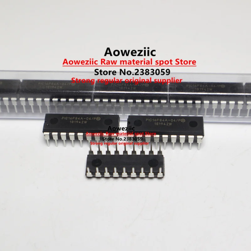 Aoweziic  2023+ 100% New Imported Original  PIC16F84A-04  PIC16F84A-04/P DIP-18   PIC16F84A-04/SO  SOP-18  Microcontroller Chip