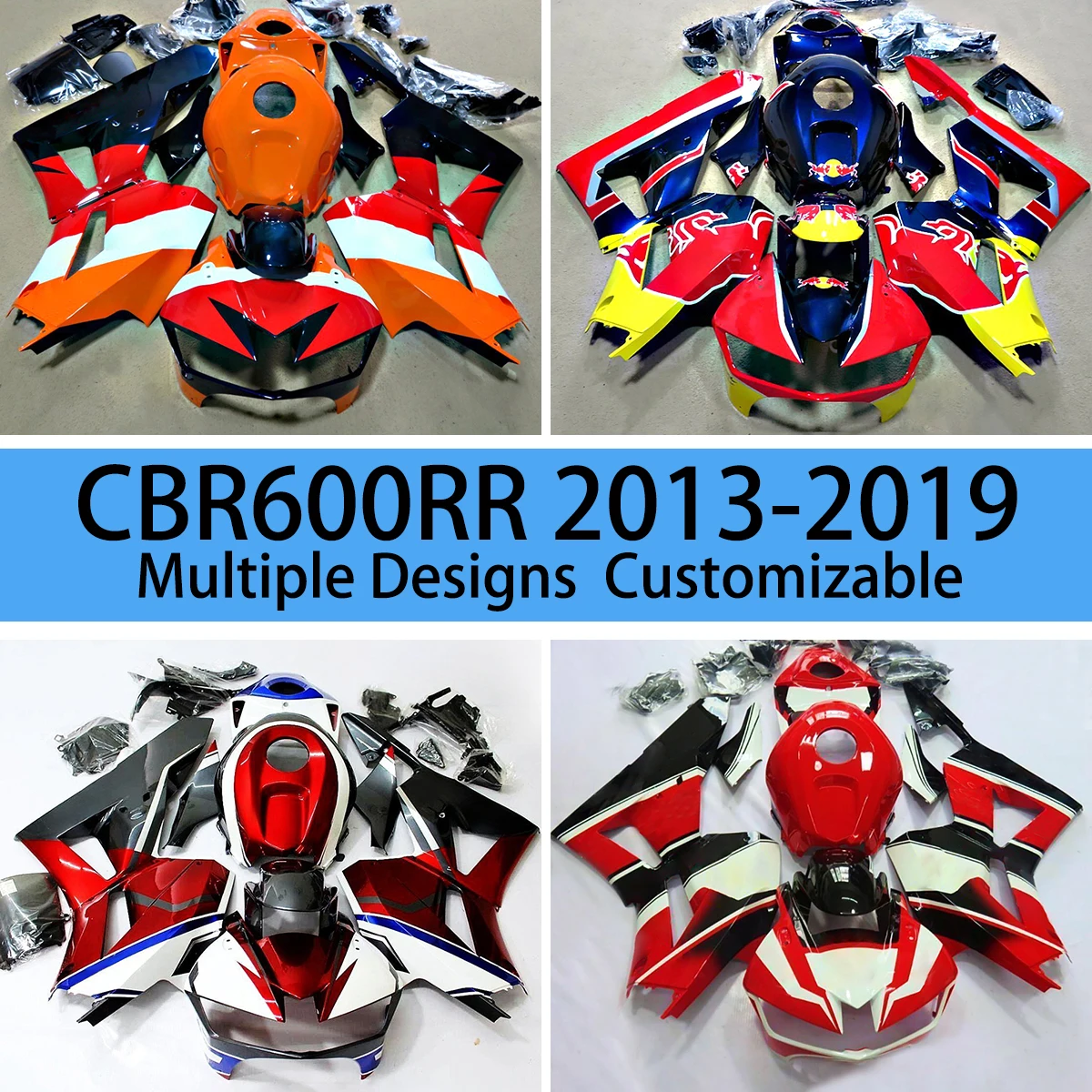 For HONDA CBR 600RR 2013 2014 2015 2016 2017 2018 2019 Hot Style Fairings CBR600RR Plastics Set Covers Motorcycle Fairing Kit