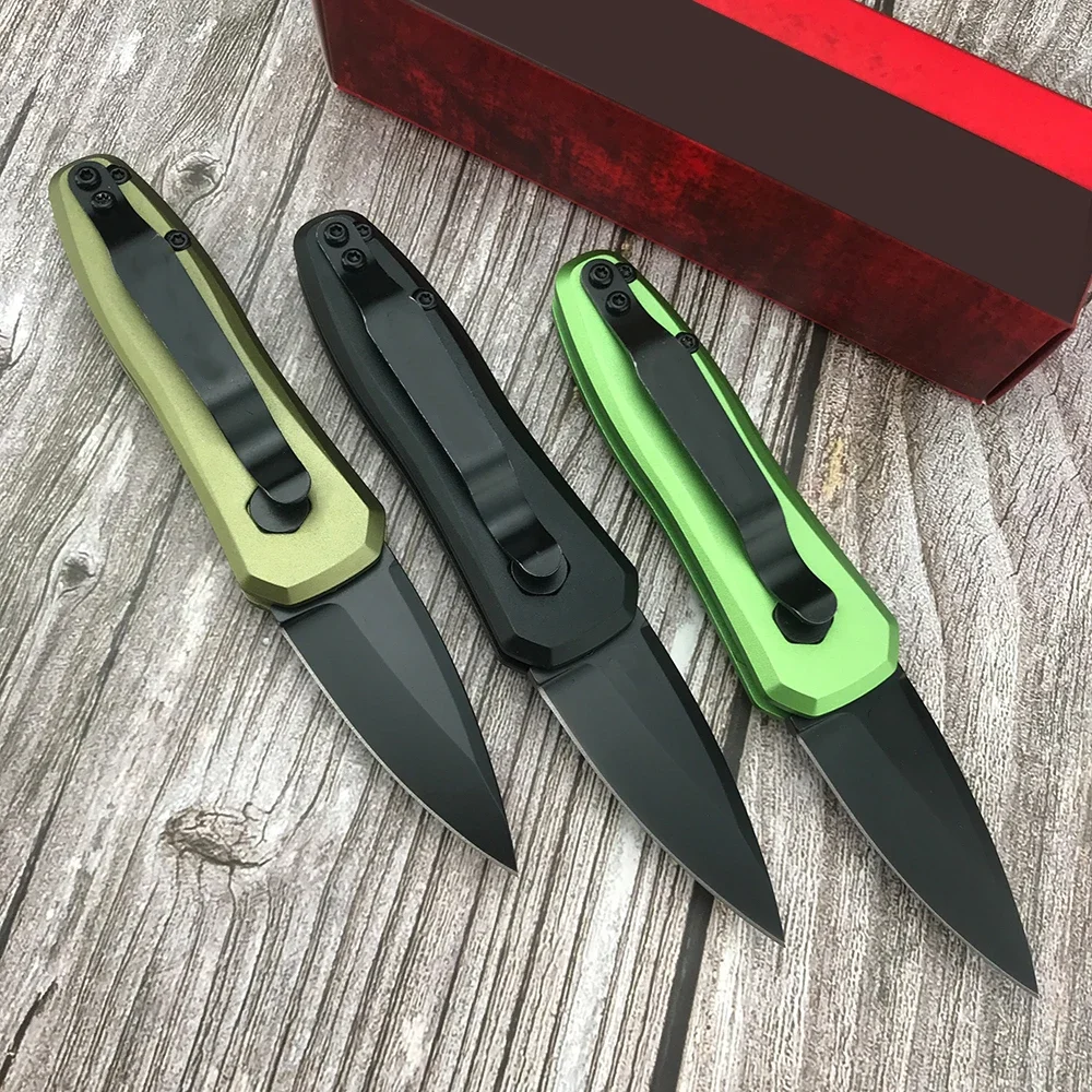 2024 Mini 7500 Portable Folding Knife Tactical Survival Knives 8Cr18Mov Blade Aluminum Handle Outdoor Tactical EDC Hunting Tool