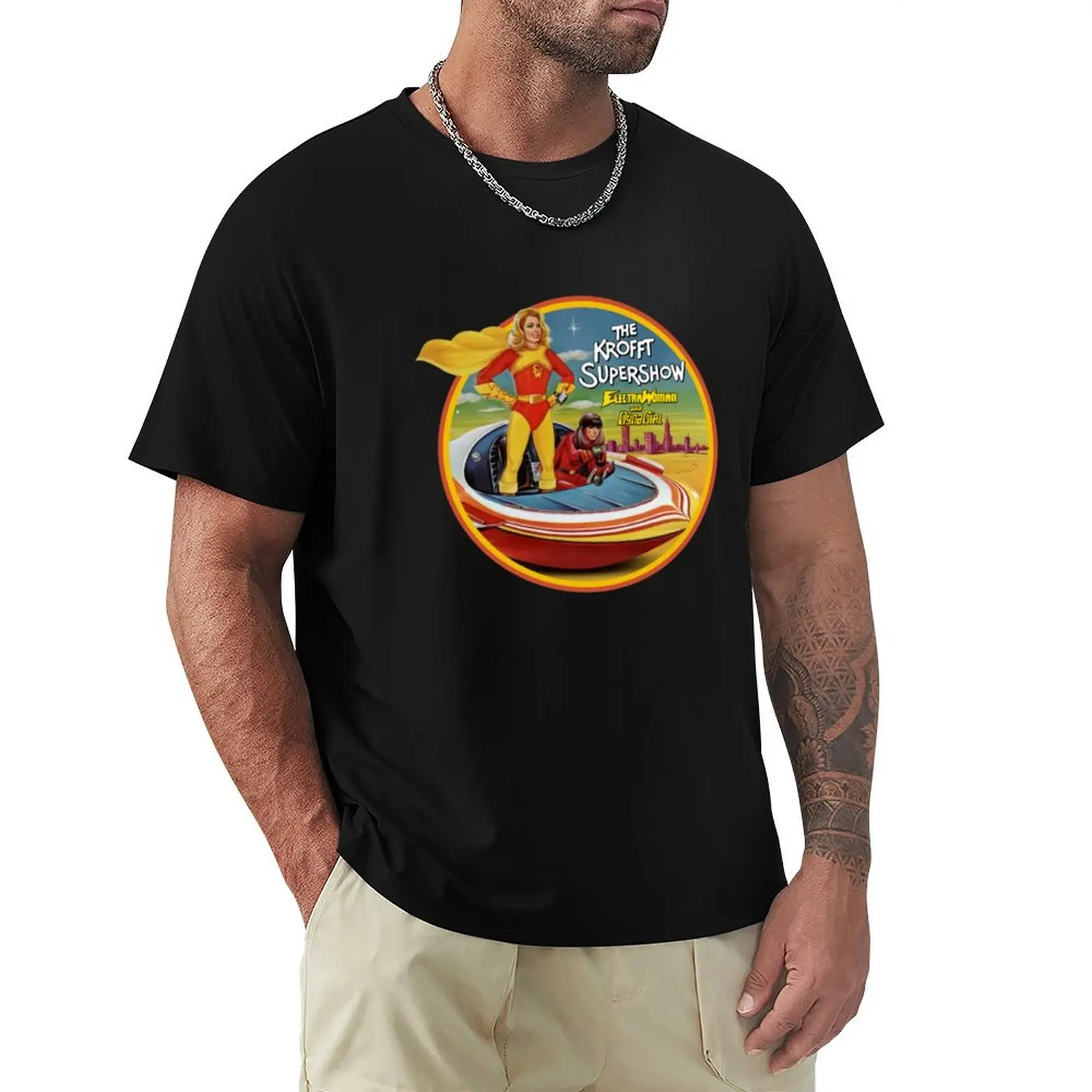 

Electra Woman and Dyna Girl T-Shirt oversized t shirt street wear Louboutins luxury clothes men