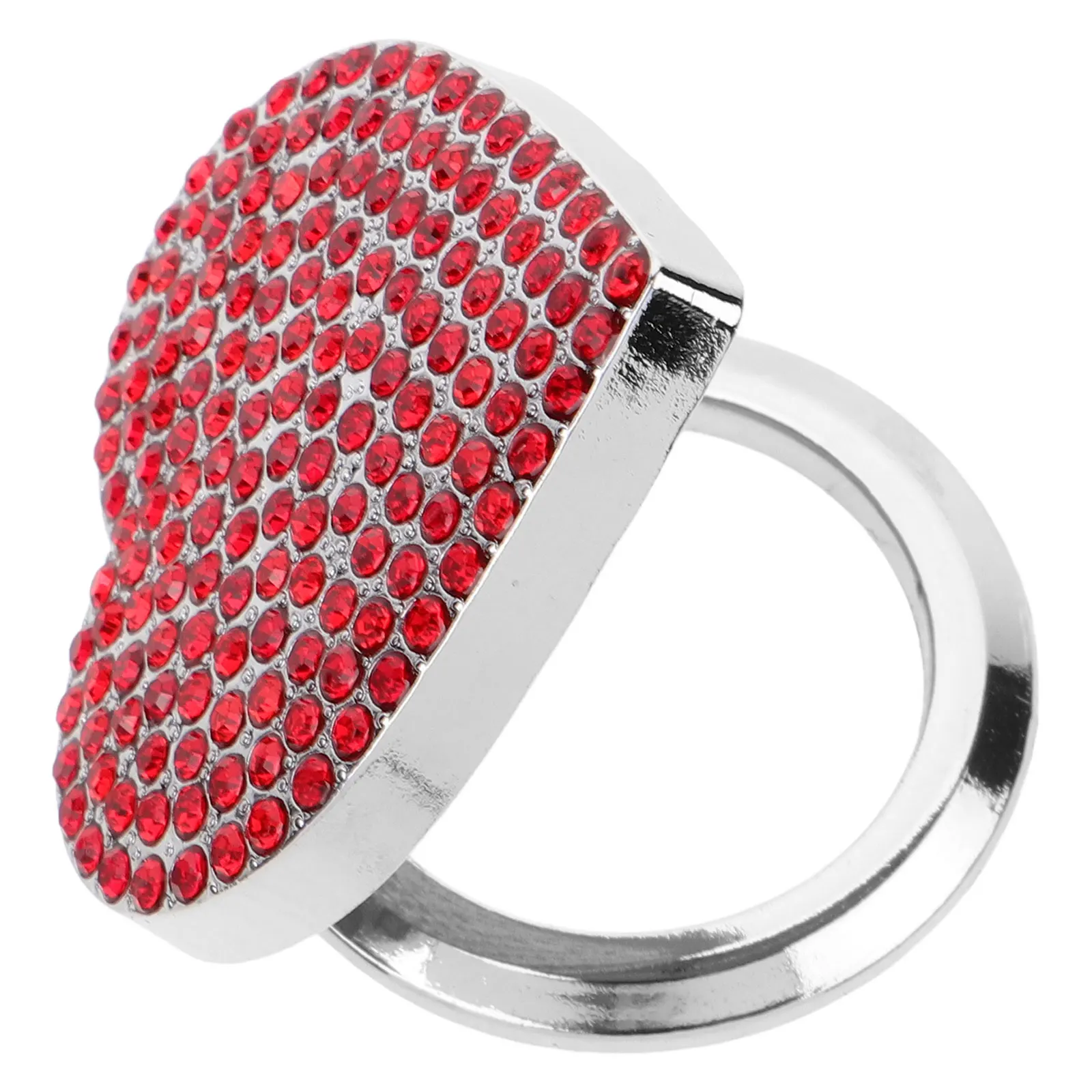 

Car Ignition Cover Decorative Stickers Red Zinc Alloy Diamonds Bling Car Engine Start Button Cover Push to Start Protection Anti