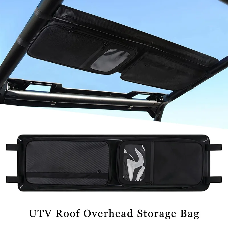 Bolsa de almacenamiento para techo de UTV, impermeable, con múltiples bolsillos, para herramientas, mapas y teléfonos, para Polaris RZR XP Turbo/ XP 4 Turbo RZR 900