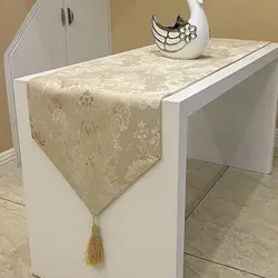 High-grade European Style Jacquard Home Table Runner Multifunctional Hotel Decor Bed Runner Living Room TV Cabinet Cover Towel