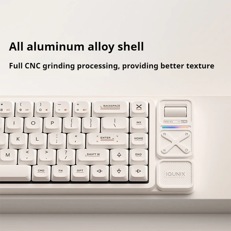 Mg65 Gaming Mechanical Keyboard 68 Keys Tri-Mode Le-Tray Low  Dwarf Axis Switch Rgb Wireless Keyboard Accessoriestablets Laptops