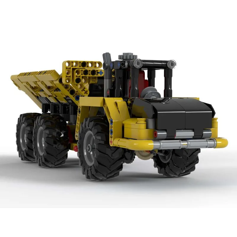 MOC-143774 新しい関節式ダンプトラックビルディングブロックモデル、588パーツ、男の子や子供向けの誕生日ビルディングブロックおもちゃギフト