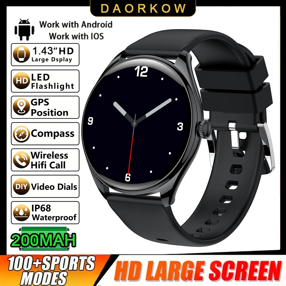 Classic Ultra-Thin Smartwatch with AMOLED Display