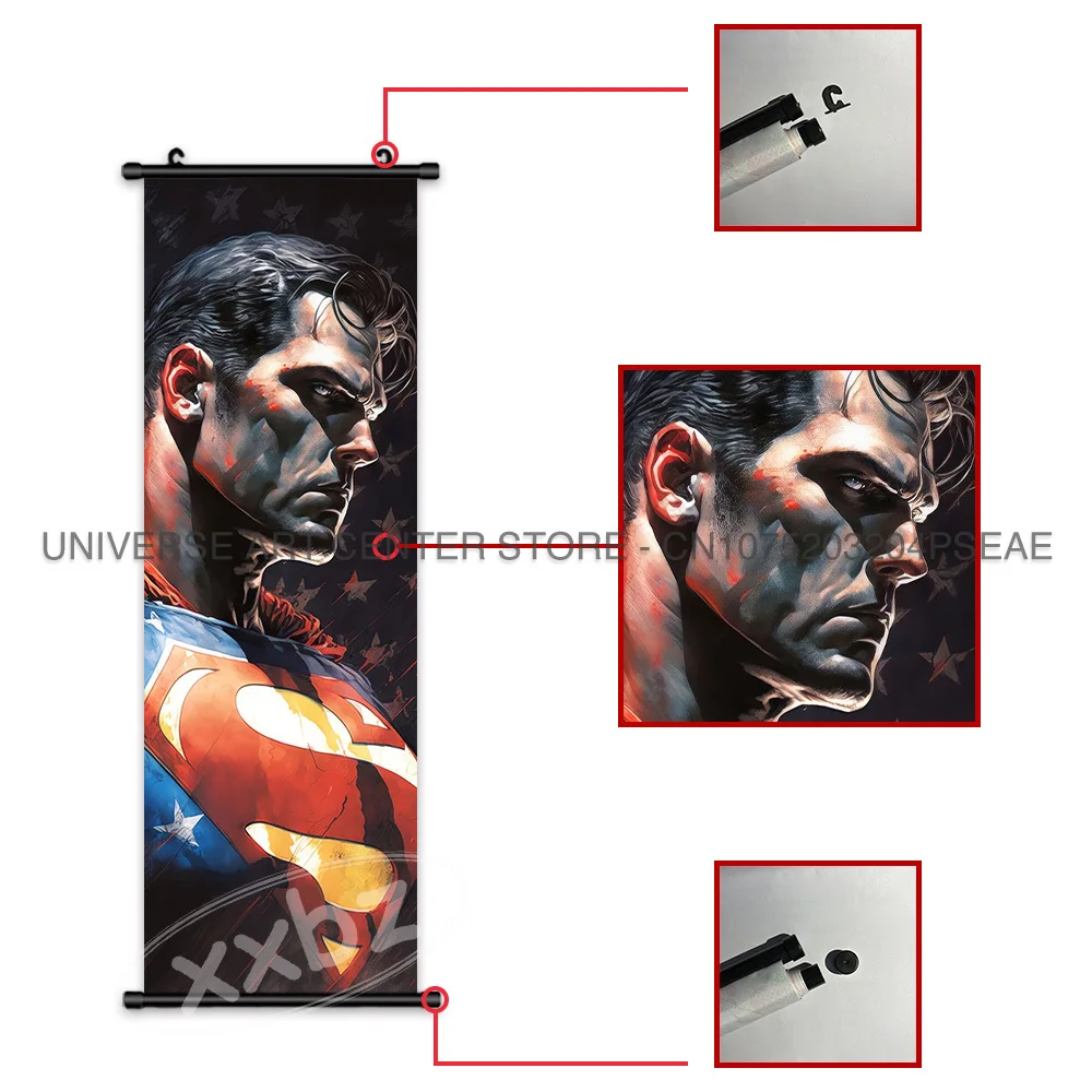 DC Comics Superman Applique murale LED style super-héros lumineux Super Man Bouclier (taille L