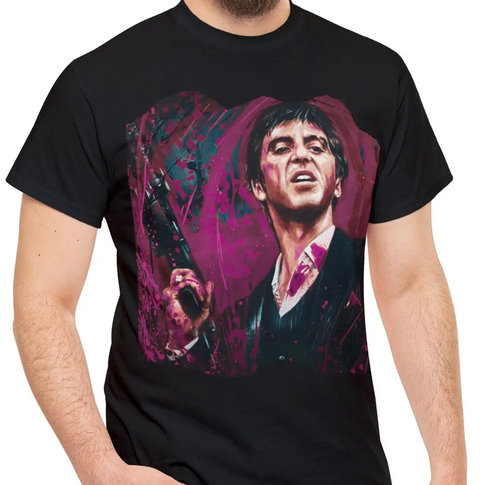 Scarface Tony Montana 80's Movie Fan T Shirt Tee For Man Woman Short Summer Tees Casual Cotton Fashion Couple's Cloths