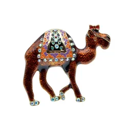 Enamel Camel Brooches Animal Pin Cute Clothing Accessories Women Men Metal Brooch