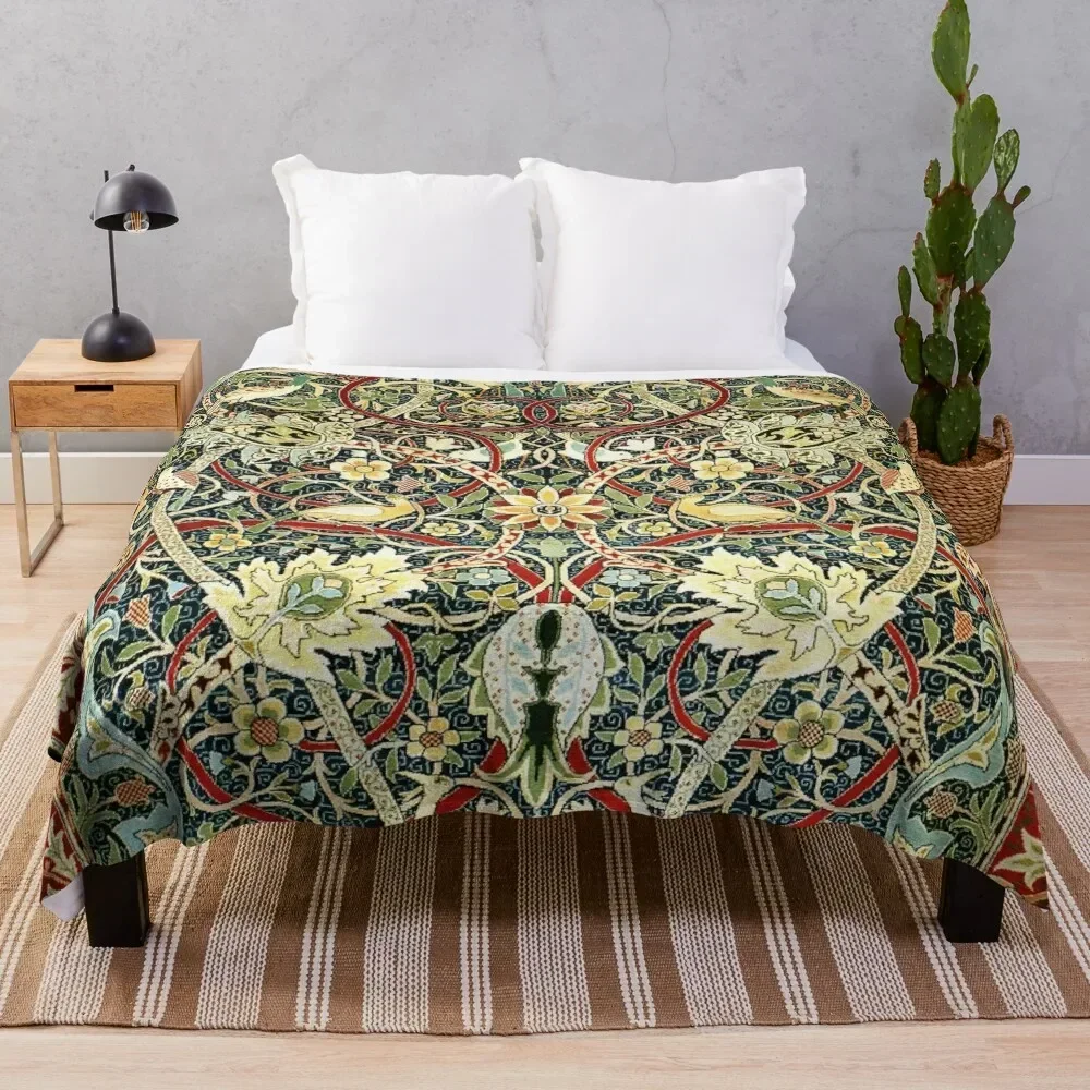 

William Morris Bullerswood Antique Rug Print Throw Blanket Sleeping Bag Fashion Sofas Flannel Fabric Heavy Blankets