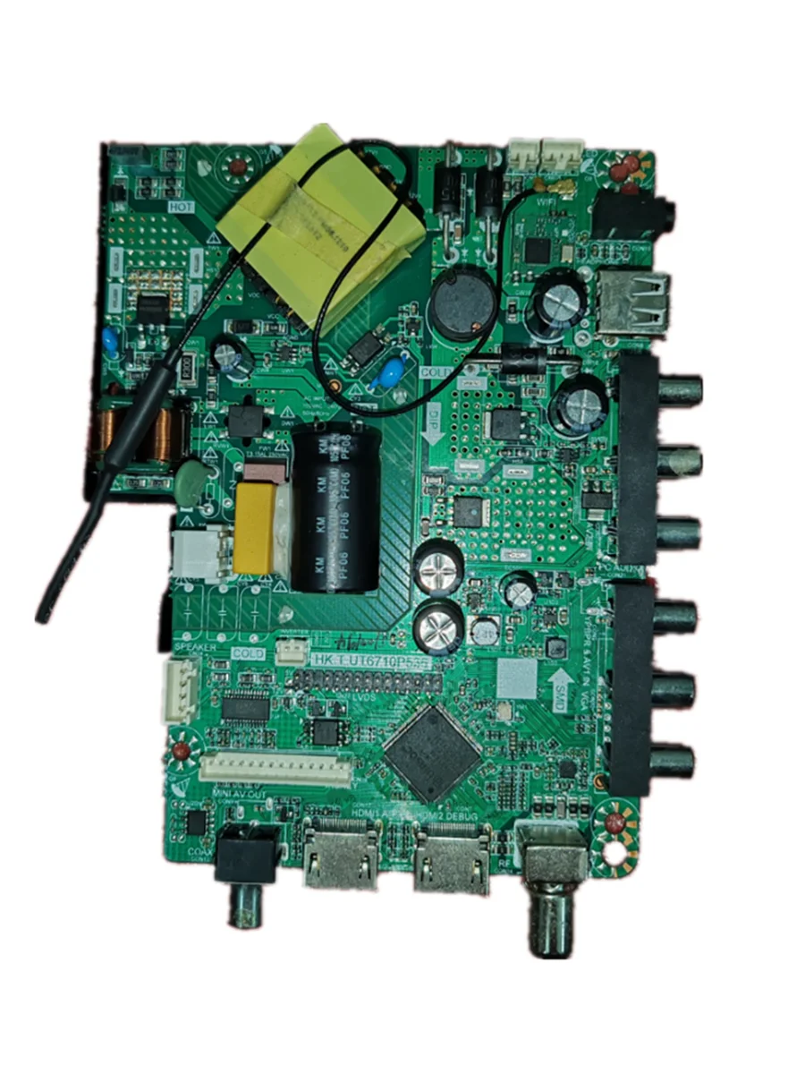 

Free shipping! HK.T.UT6710P536 Three in one TV motherboard works well with a voltage of 35-41v 600ma for 1366x768 LED screen