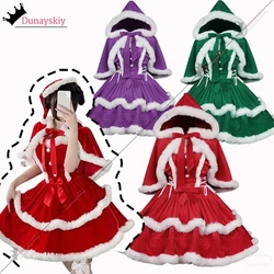 Christmas Skirt COSPLAY Dress Christmas Little Red Riding Hood Dress Strap Skirt with Small Shawl Sexy Christmas Costume Woman