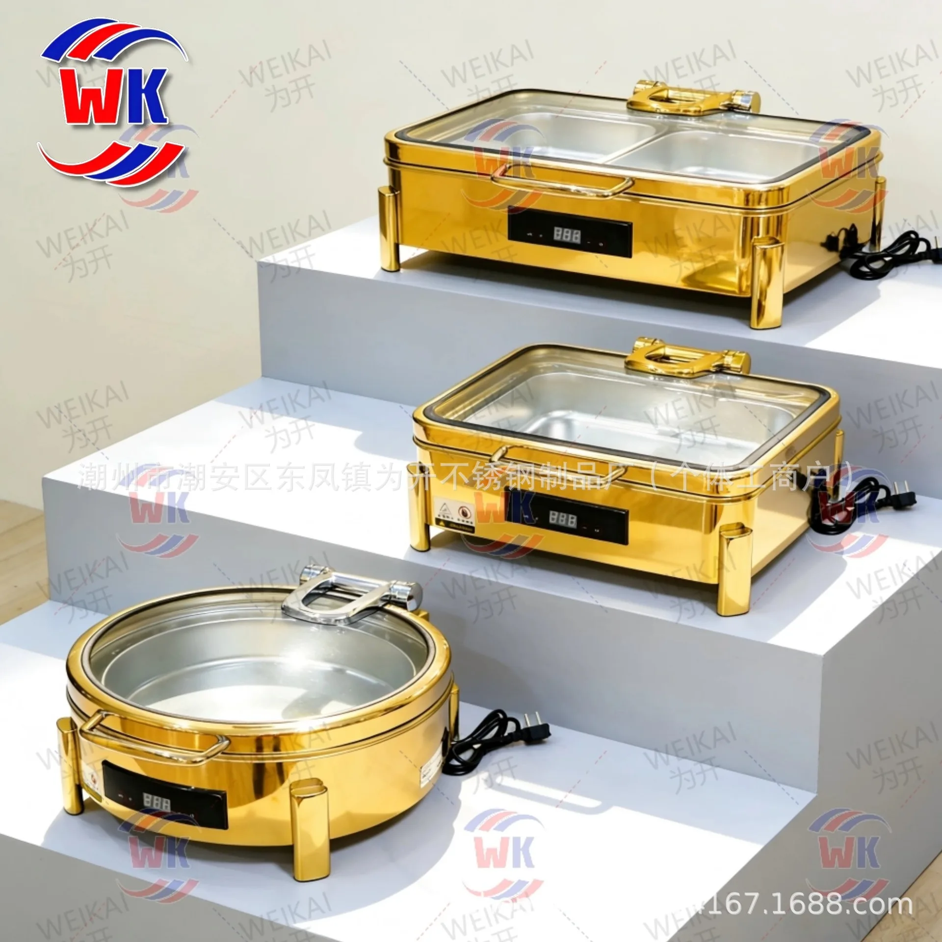 304 Automatic Induction Intelligent Insulation Dining Furnace Breakfast Flip Furnace Commercial Electric Heating Buffy Furnace